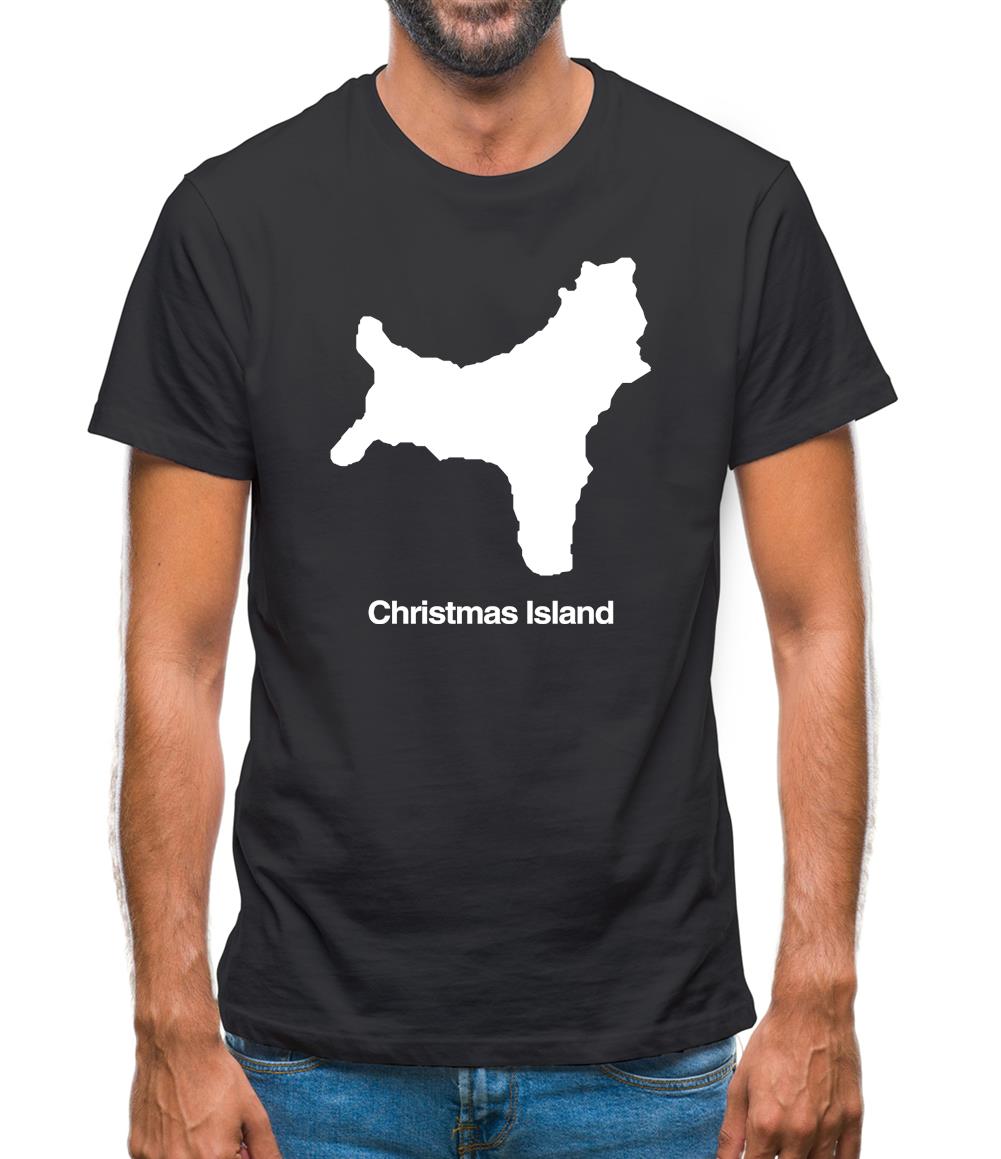 Christmas Island Silhouette Mens T-Shirt Christmas Island Silhouette Mens T-Shirt