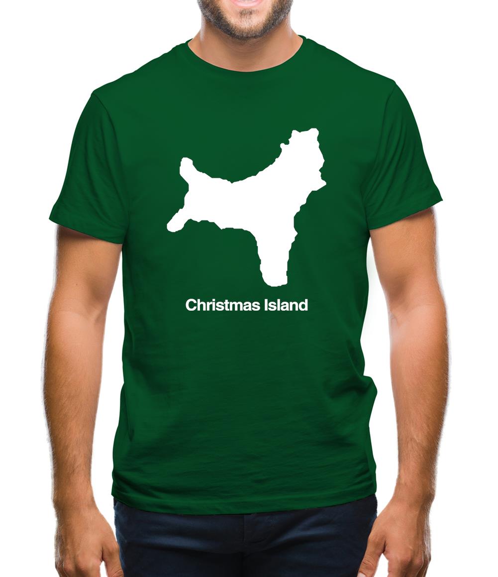 Christmas Island Silhouette Mens T-Shirt Christmas Island Silhouette Mens T-Shirt