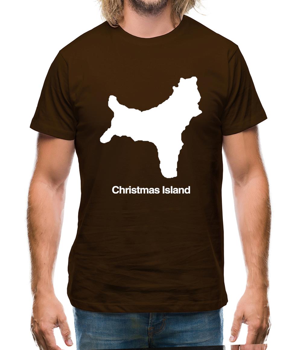 Christmas Island Silhouette Mens T-Shirt Christmas Island Silhouette Mens T-Shirt