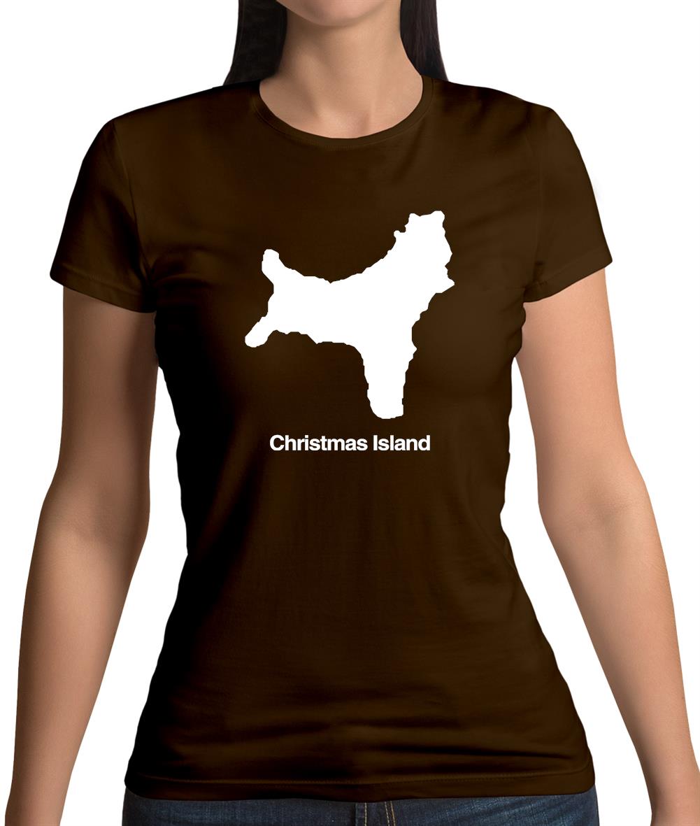 Christmas Island Silhouette Womens T-Shirt Christmas Island Silhouette Womens T-Shirt