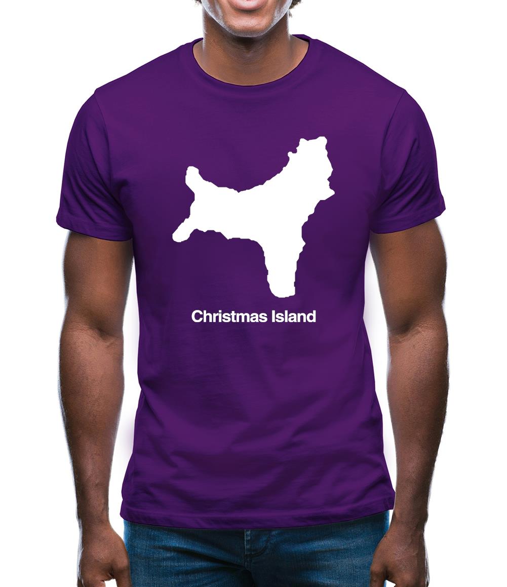 Christmas Island Silhouette Mens T-Shirt Christmas Island Silhouette Mens T-Shirt