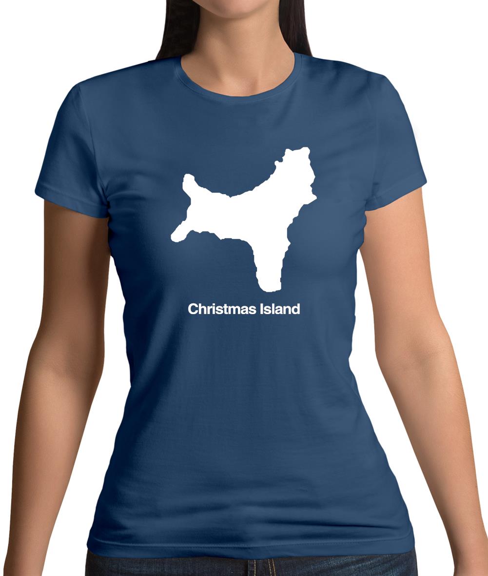 Christmas Island Silhouette Womens T-Shirt Christmas Island Silhouette Womens T-Shirt