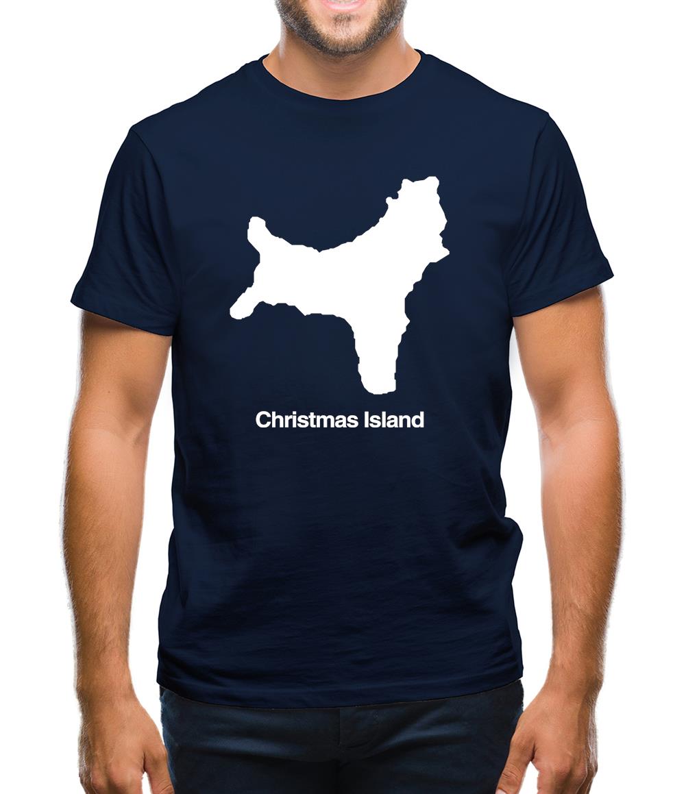 Christmas Island Silhouette Mens T-Shirt Christmas Island Silhouette Mens T-Shirt