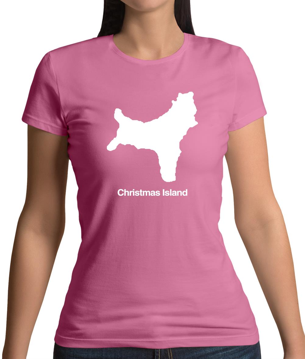 Christmas Island Silhouette Womens T-Shirt Christmas Island Silhouette Womens T-Shirt