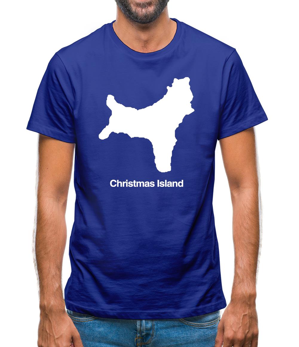 Christmas Island Silhouette Mens T-Shirt Christmas Island Silhouette Mens T-Shirt