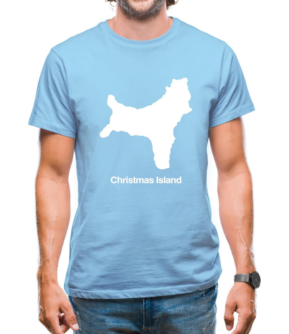 Christmas Island Silhouette Mens T-Shirt Christmas Island Silhouette Mens T-Shirt