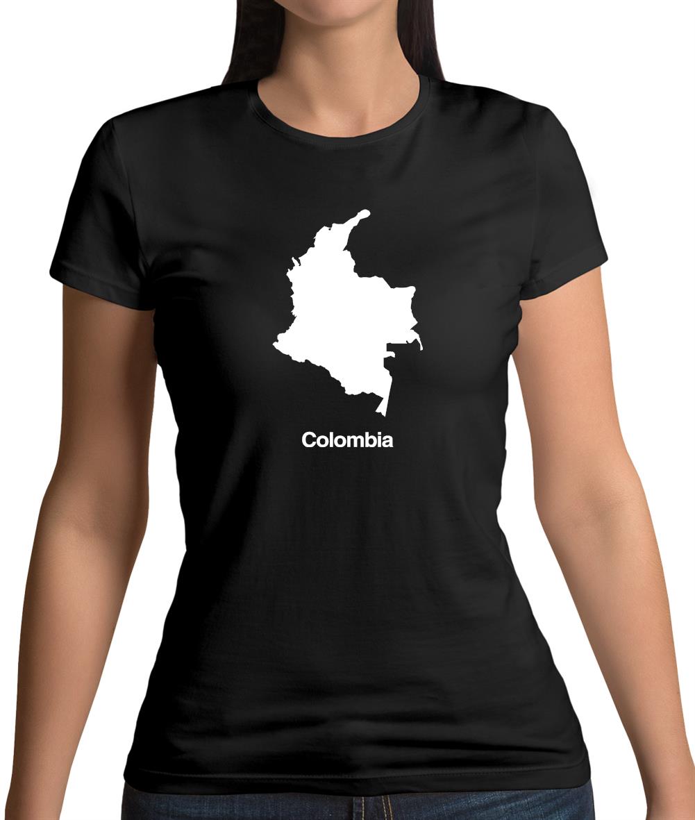 Colombia Silhouette Womens T-Shirt Colombia Silhouette Womens T-Shirt