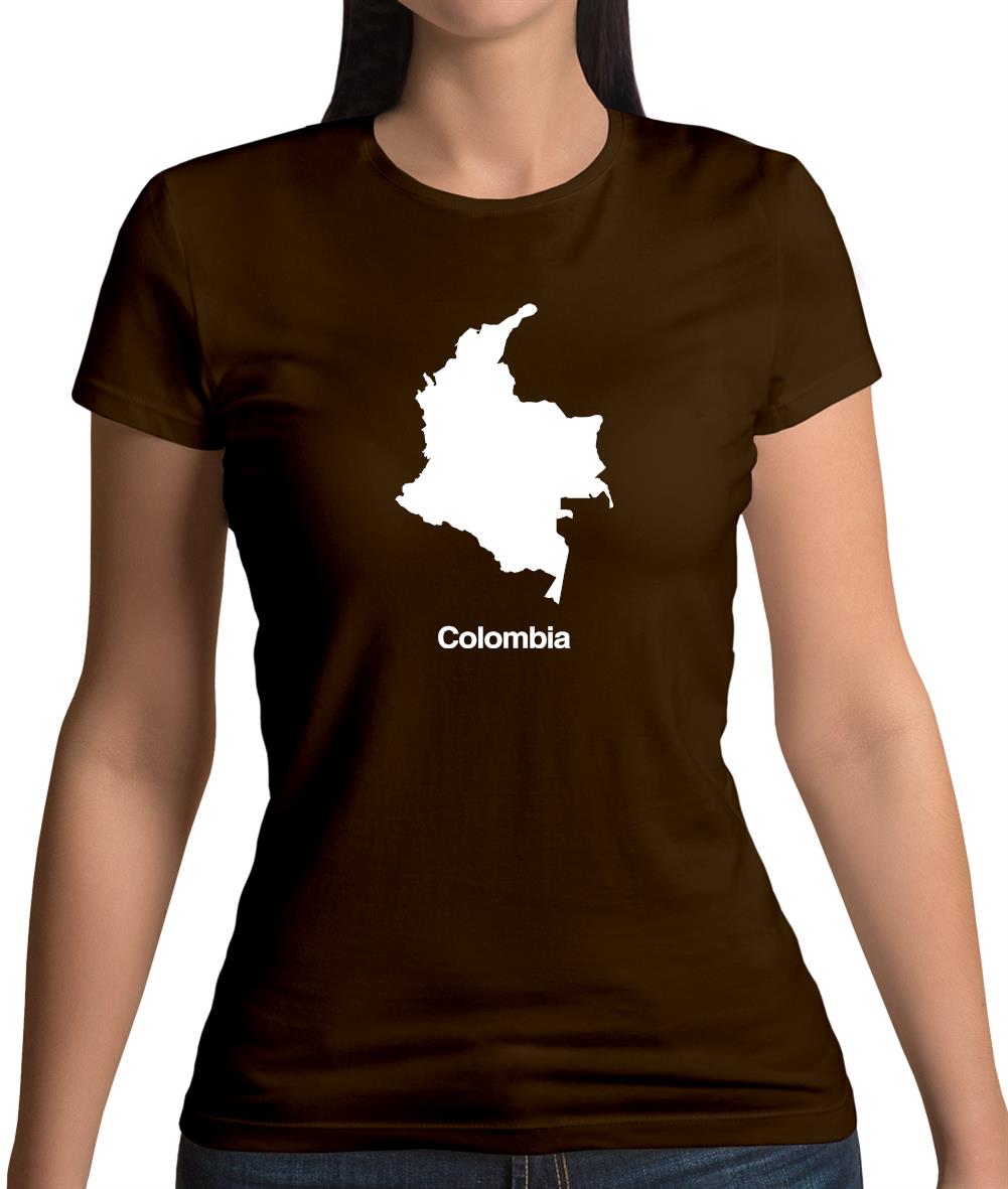 Colombia Silhouette Womens T-Shirt Colombia Silhouette Womens T-Shirt