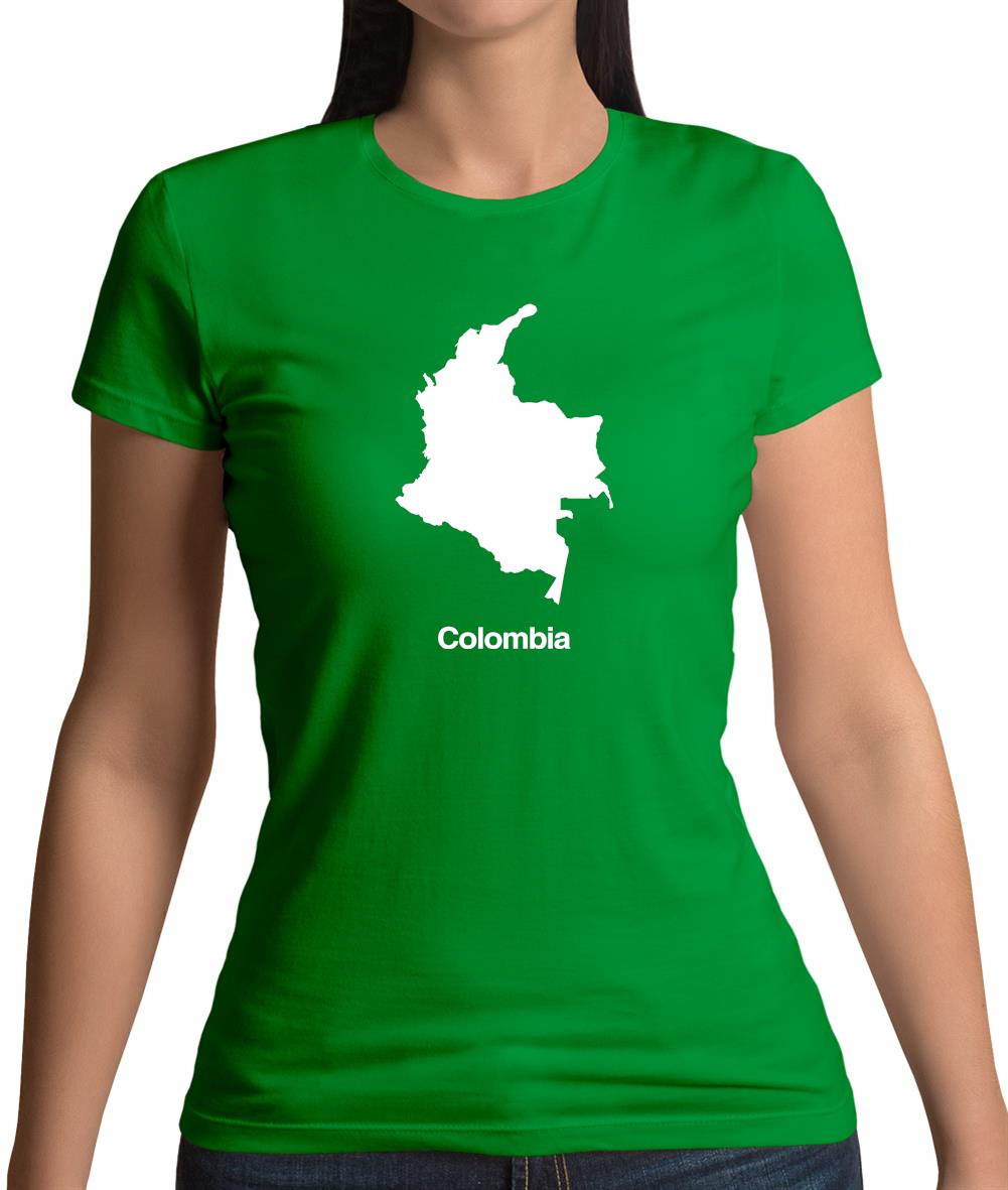 Colombia Silhouette Womens T-Shirt Colombia Silhouette Womens T-Shirt