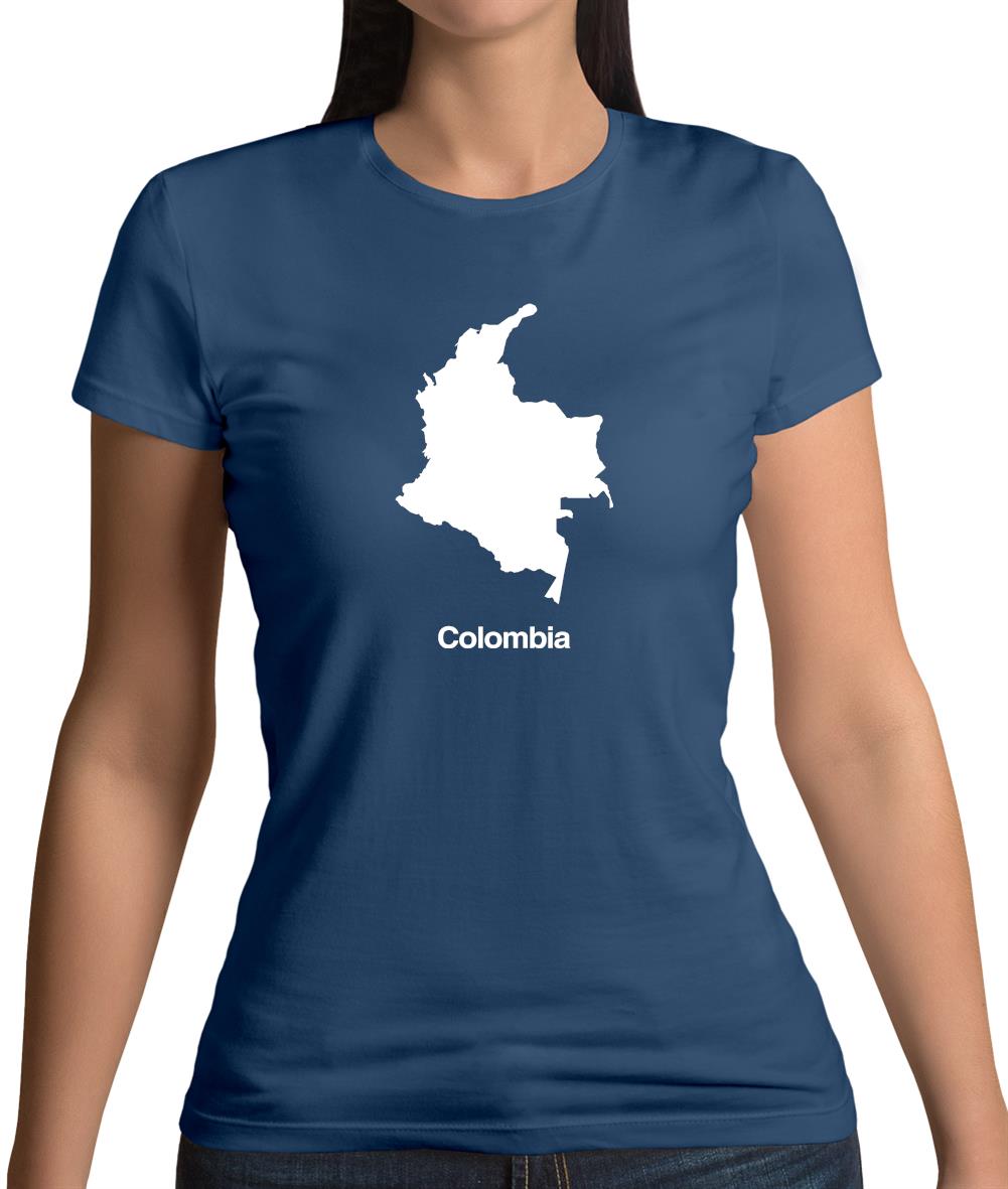 Colombia Silhouette Womens T-Shirt Colombia Silhouette Womens T-Shirt