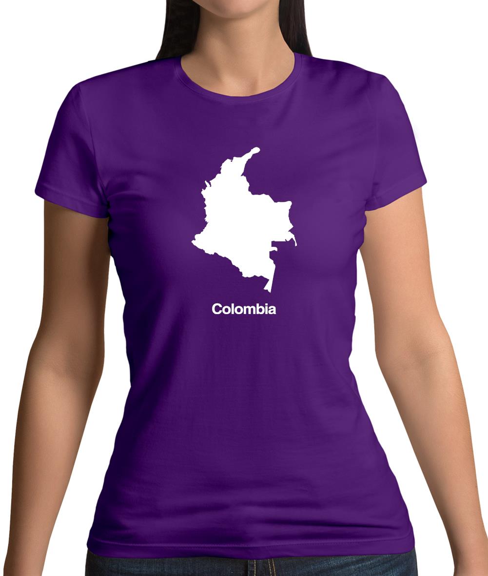 Colombia Silhouette Womens T-Shirt Colombia Silhouette Womens T-Shirt
