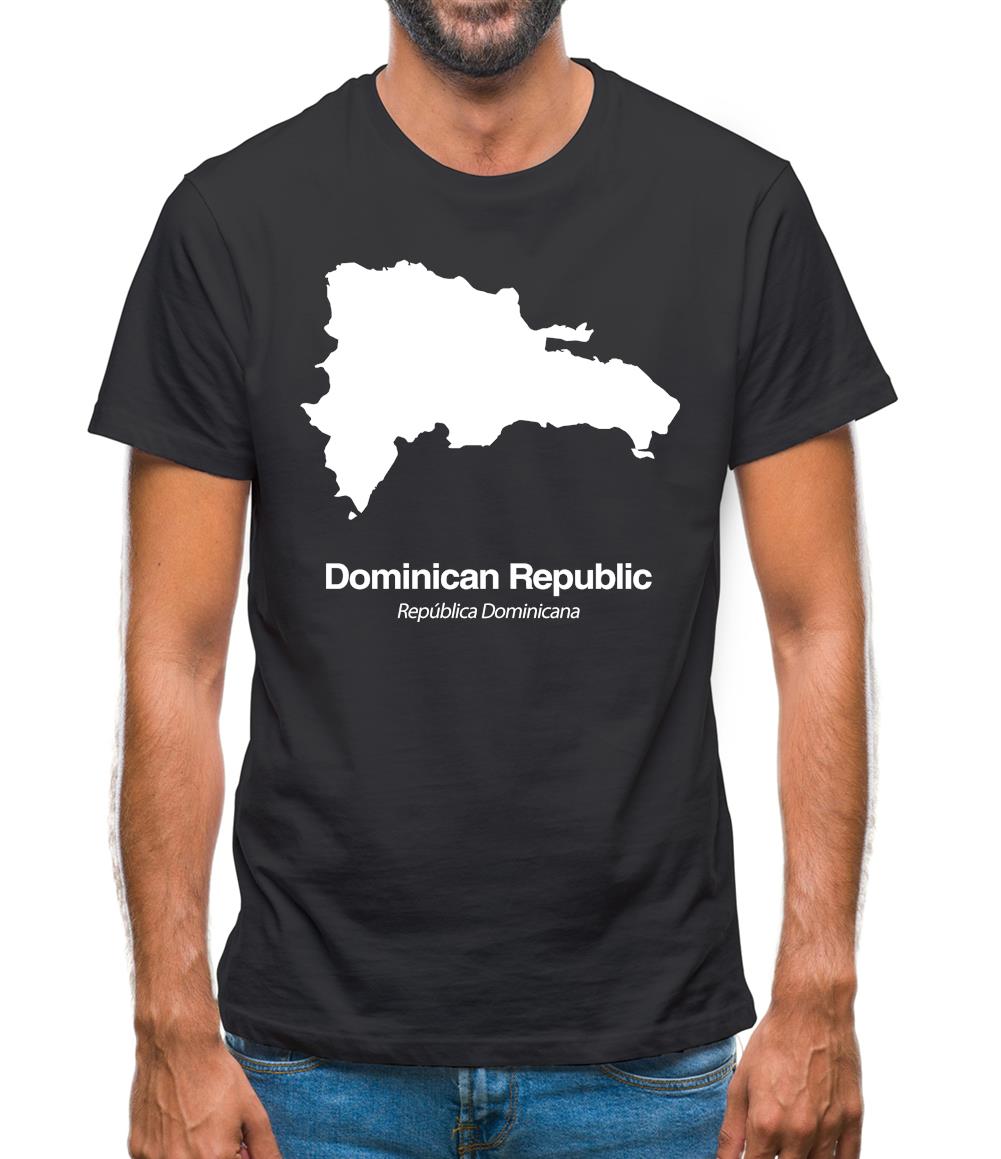 Dominican Republic Silhouette Mens T-Shirt Dominican Republic Silhouette Mens T-Shirt