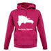 Dominican Republic Silhouette unisex hoodie Dominican Republic Silhouette unisex hoodie