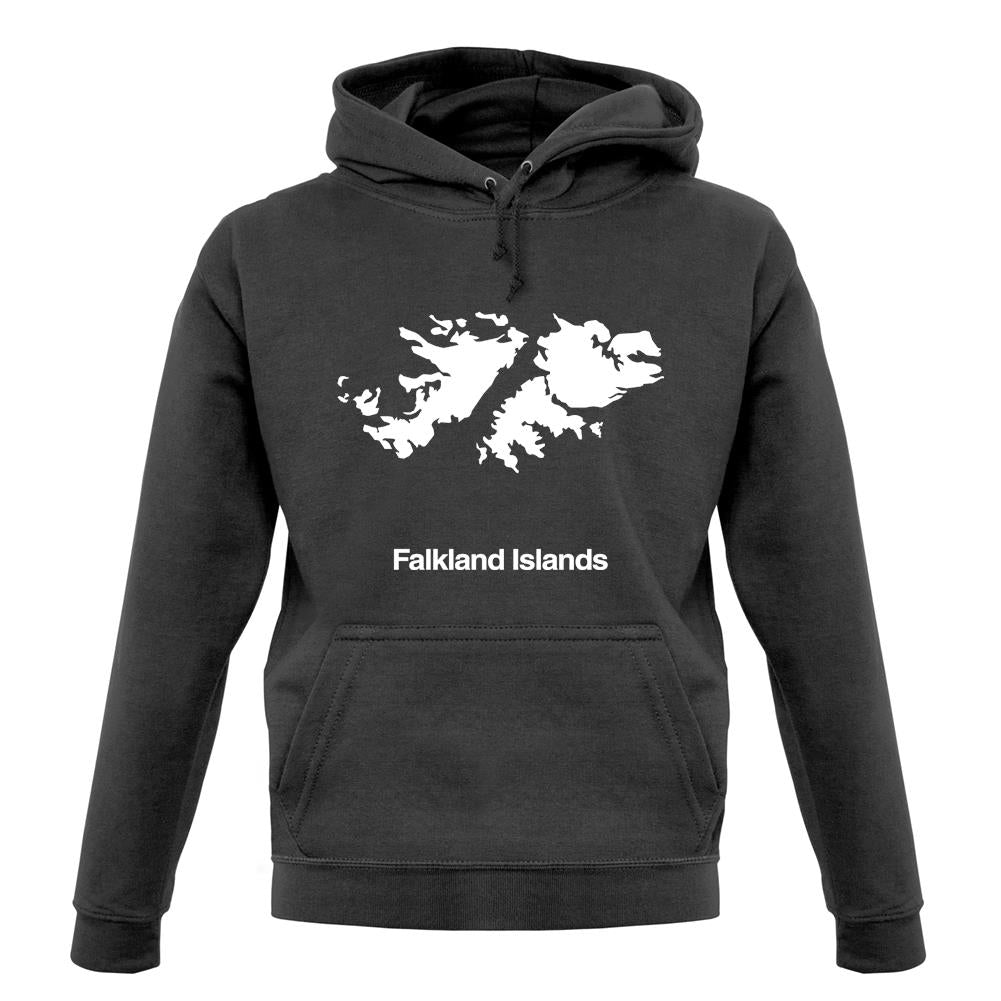 Falkland Islands Silhouette unisex hoodie Falkland Islands Silhouette unisex hoodie
