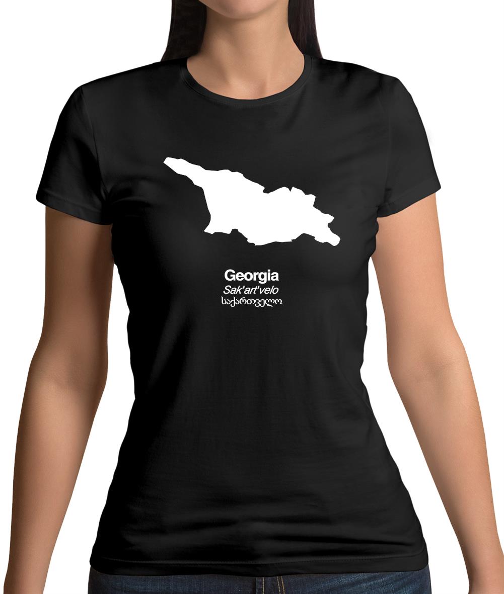 Georgia Silhouette Womens T-Shirt Georgia Silhouette Womens T-Shirt