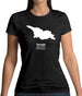 Georgia Silhouette Womens T-Shirt Georgia Silhouette Womens T-Shirt