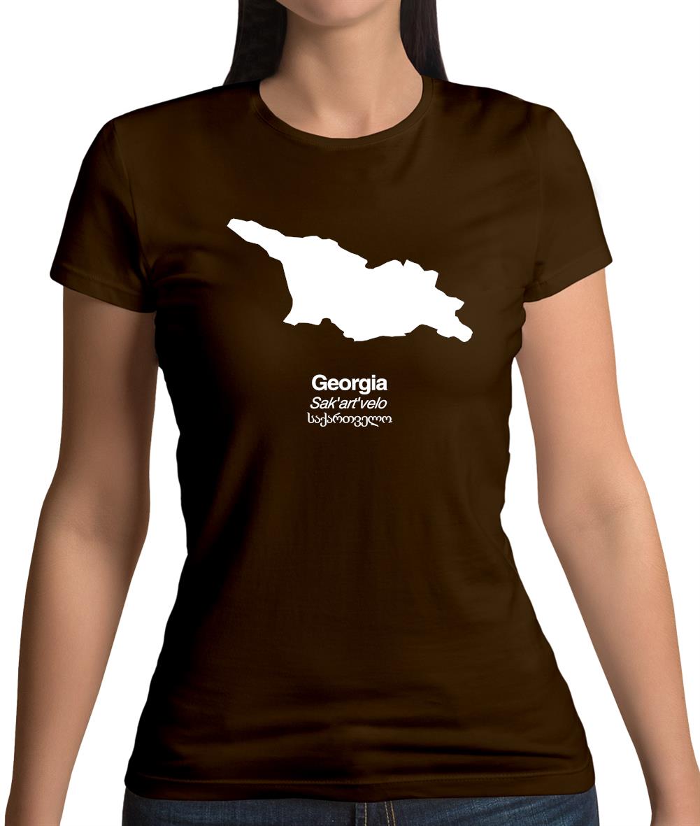 Georgia Silhouette Womens T-Shirt Georgia Silhouette Womens T-Shirt