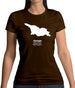 Georgia Silhouette Womens T-Shirt Georgia Silhouette Womens T-Shirt