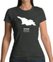 Georgia Silhouette Womens T-Shirt Georgia Silhouette Womens T-Shirt