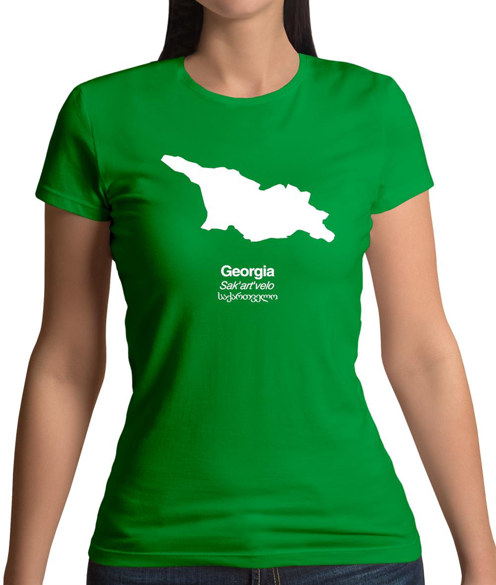 Georgia Silhouette Womens T-Shirt Georgia Silhouette Womens T-Shirt