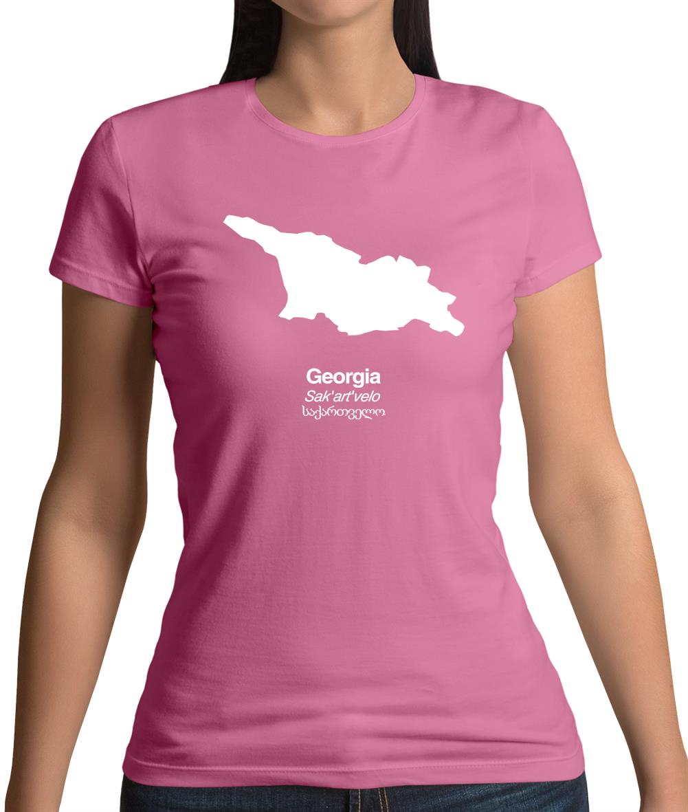 Georgia Silhouette Womens T-Shirt Georgia Silhouette Womens T-Shirt