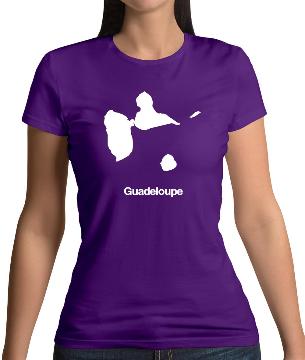 Guadeloupe Silhouette Womens T-Shirt Guadeloupe Silhouette Womens T-Shirt