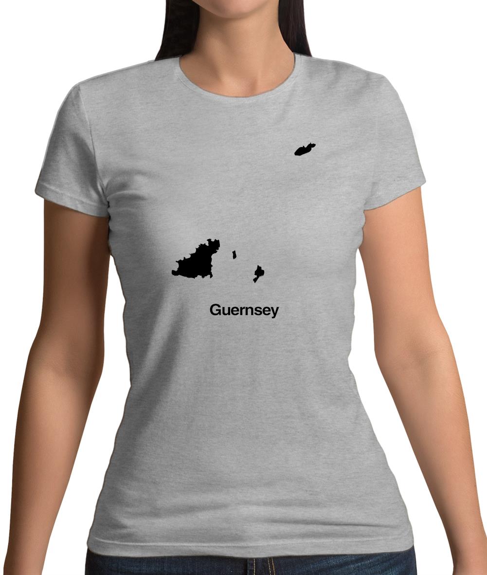 Guernsey Silhouette Womens T-Shirt Guernsey Silhouette Womens T-Shirt