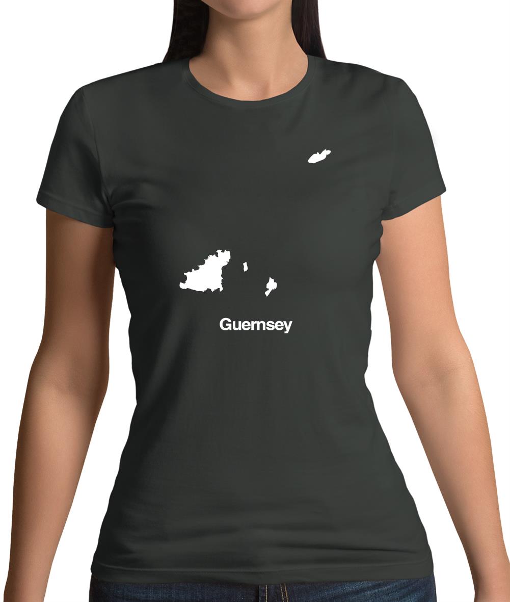 Guernsey Silhouette Womens T-Shirt Guernsey Silhouette Womens T-Shirt