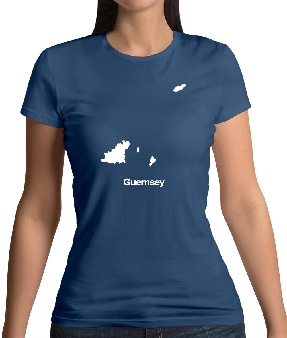 Guernsey Silhouette Womens T-Shirt Guernsey Silhouette Womens T-Shirt