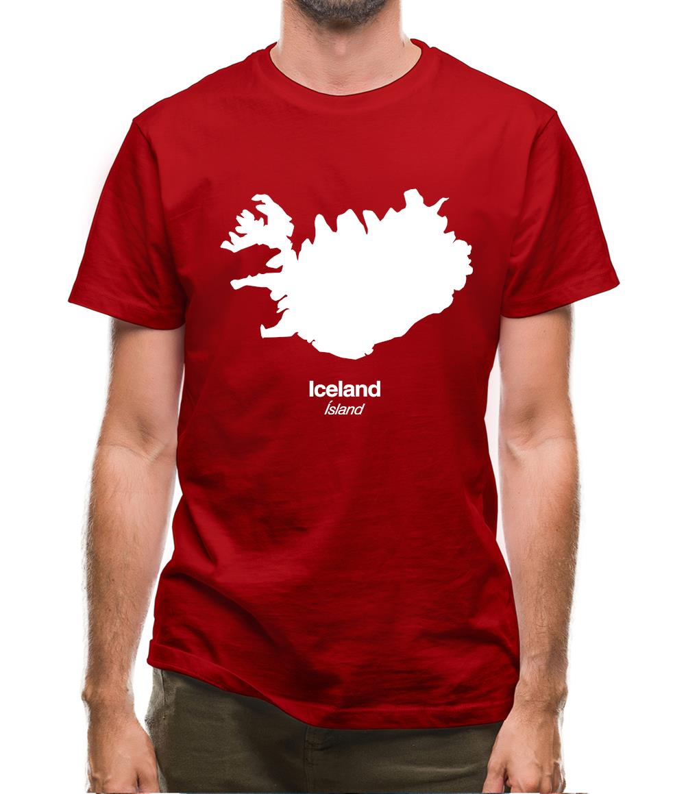 Iceland Silhouette Mens T-Shirt Iceland Silhouette Mens T-Shirt