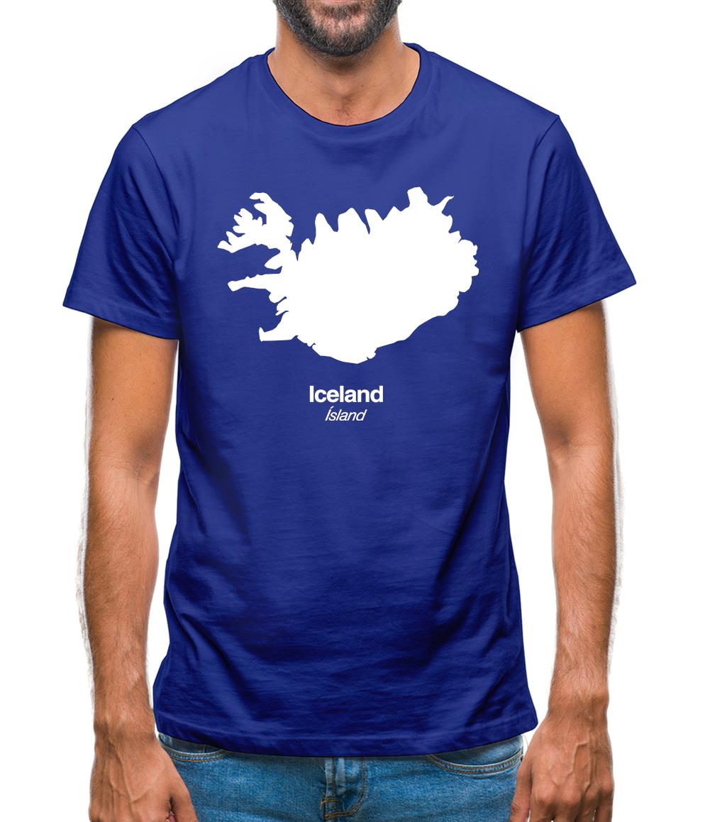 Iceland Silhouette Mens T-Shirt Iceland Silhouette Mens T-Shirt