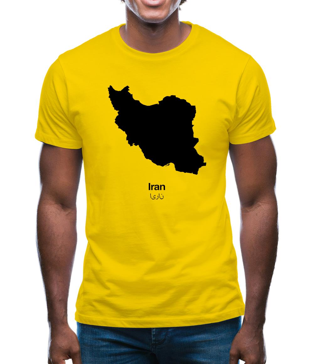 Iran Silhouette Mens T-Shirt Iran Silhouette Mens T-Shirt
