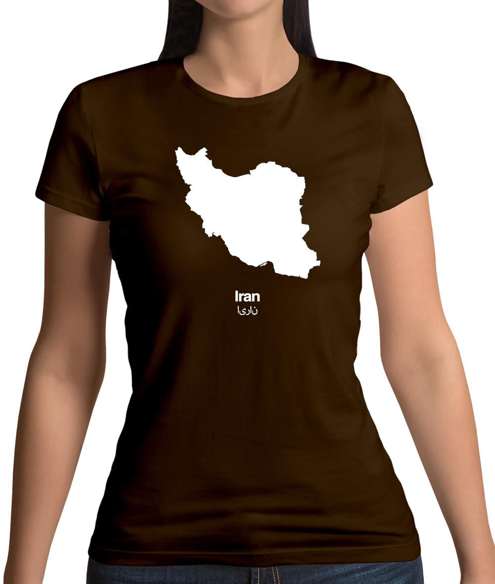 Iran Silhouette Womens T-Shirt Iran Silhouette Womens T-Shirt