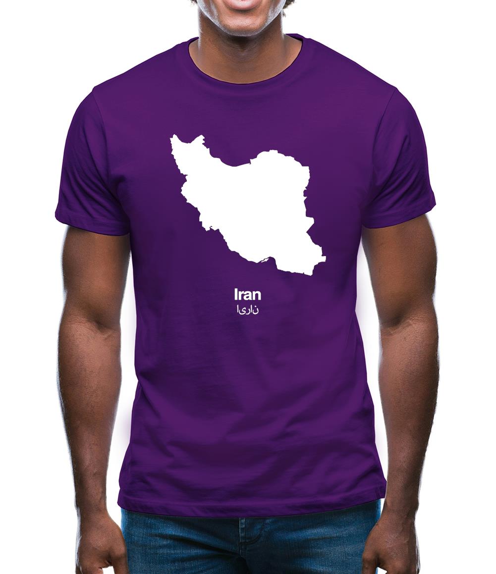 Iran Silhouette Mens T-Shirt Iran Silhouette Mens T-Shirt