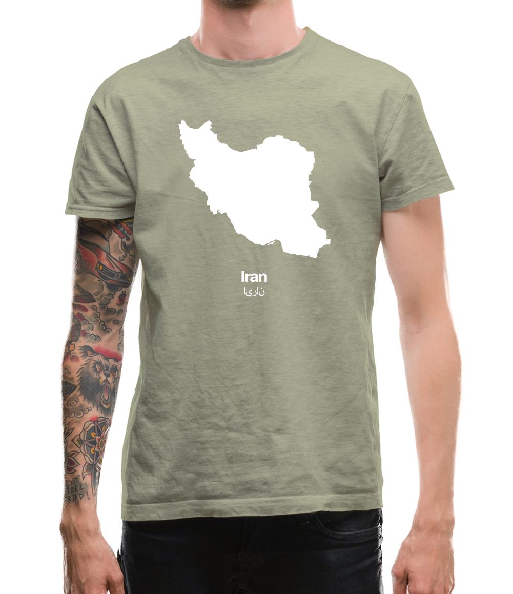 Iran Silhouette Mens T-Shirt Iran Silhouette Mens T-Shirt