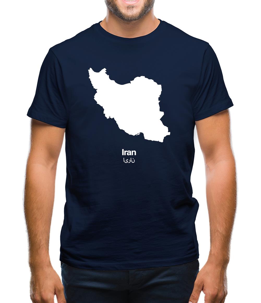 Iran Silhouette Mens T-Shirt Iran Silhouette Mens T-Shirt
