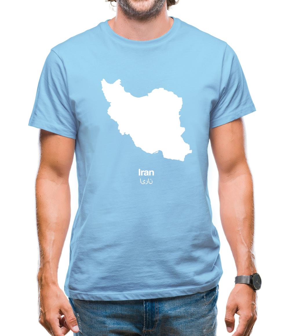 Iran Silhouette Mens T-Shirt Iran Silhouette Mens T-Shirt