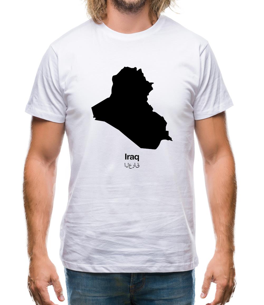 Iraq Silhouette Mens T-Shirt Iraq Silhouette Mens T-Shirt