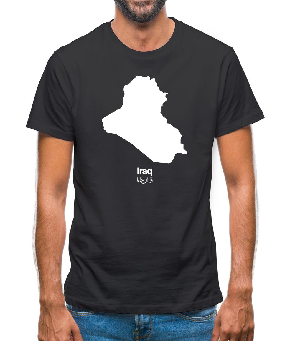 Iraq Silhouette Mens T-Shirt Iraq Silhouette Mens T-Shirt