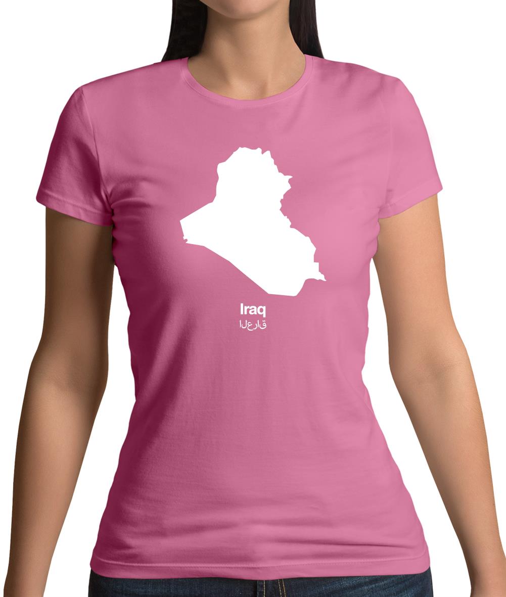 Iraq Silhouette Womens T-Shirt Iraq Silhouette Womens T-Shirt