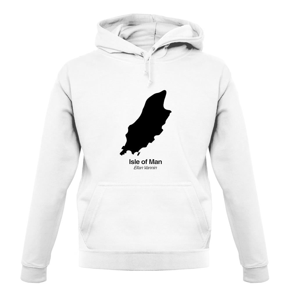 Isle Of Man Silhouette unisex hoodie Isle Of Man Silhouette unisex hoodie