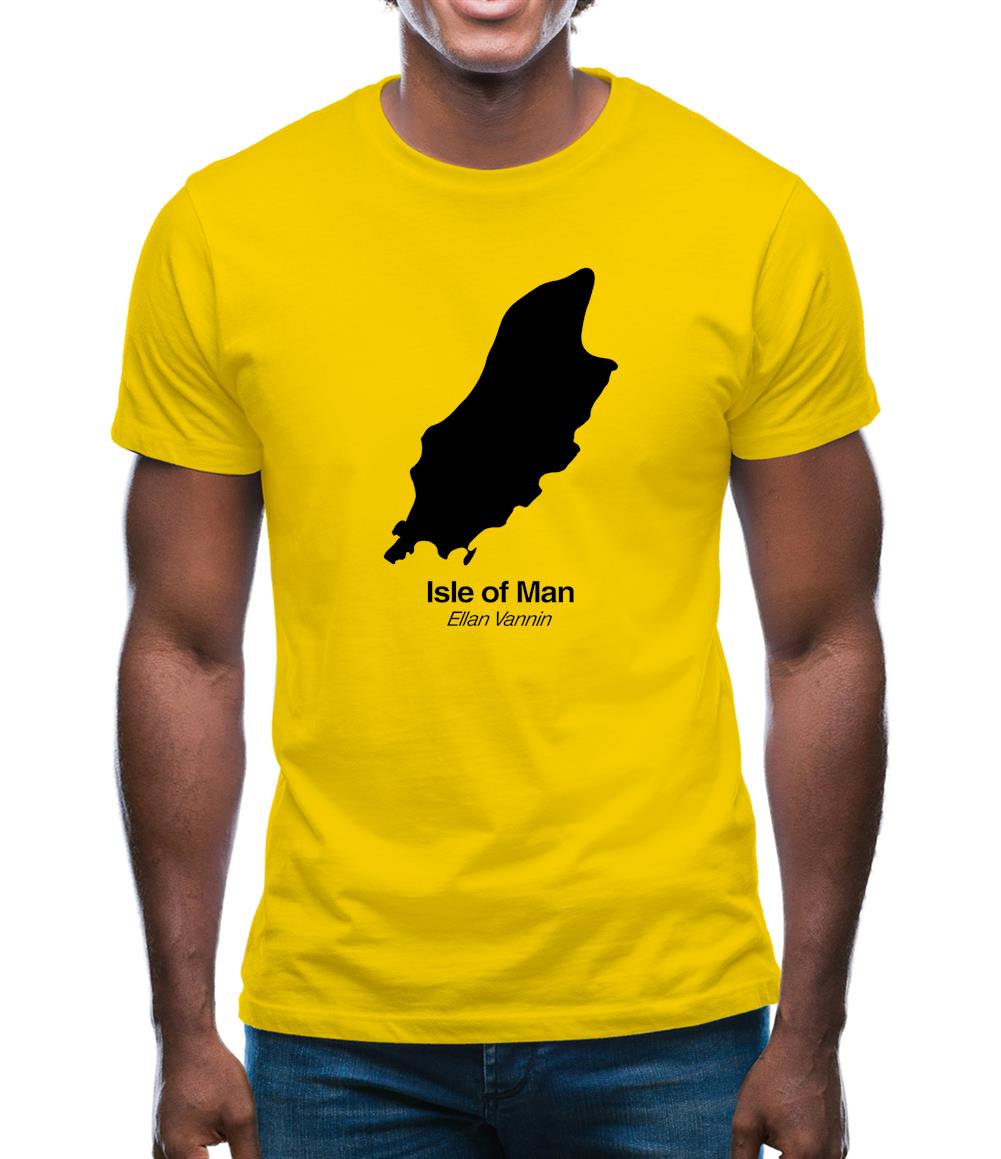 Isle Of Man Silhouette Mens T-Shirt Isle Of Man Silhouette Mens T-Shirt