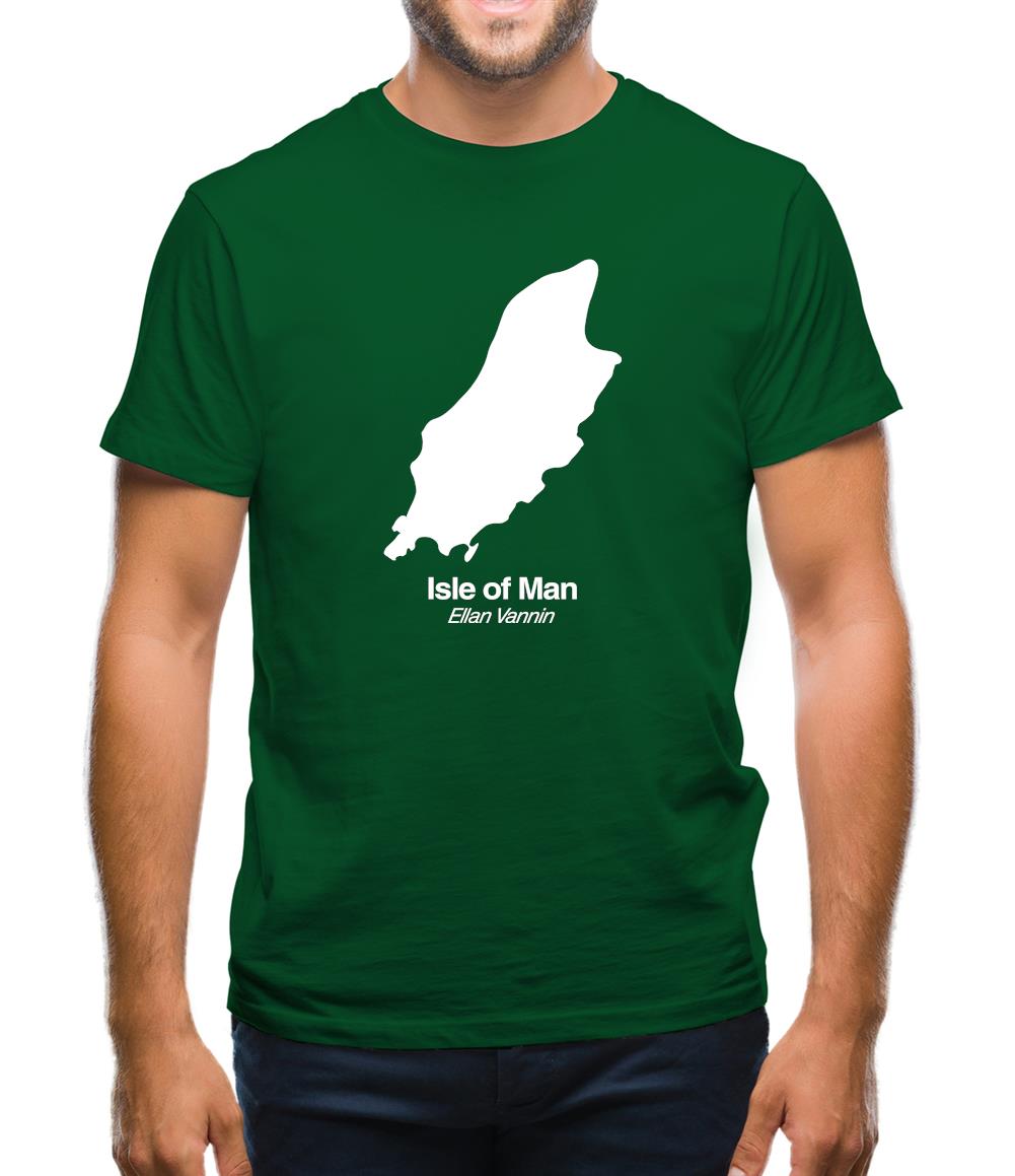 Isle Of Man Silhouette Mens T-Shirt Isle Of Man Silhouette Mens T-Shirt