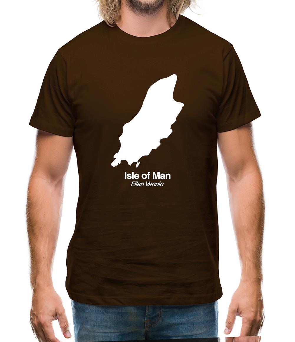 Isle Of Man Silhouette Mens T-Shirt Isle Of Man Silhouette Mens T-Shirt