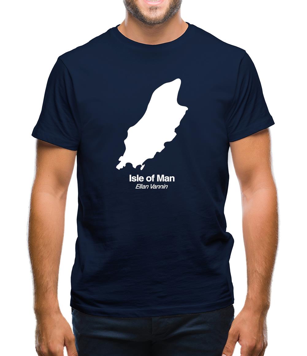 Isle Of Man Silhouette Mens T-Shirt Isle Of Man Silhouette Mens T-Shirt