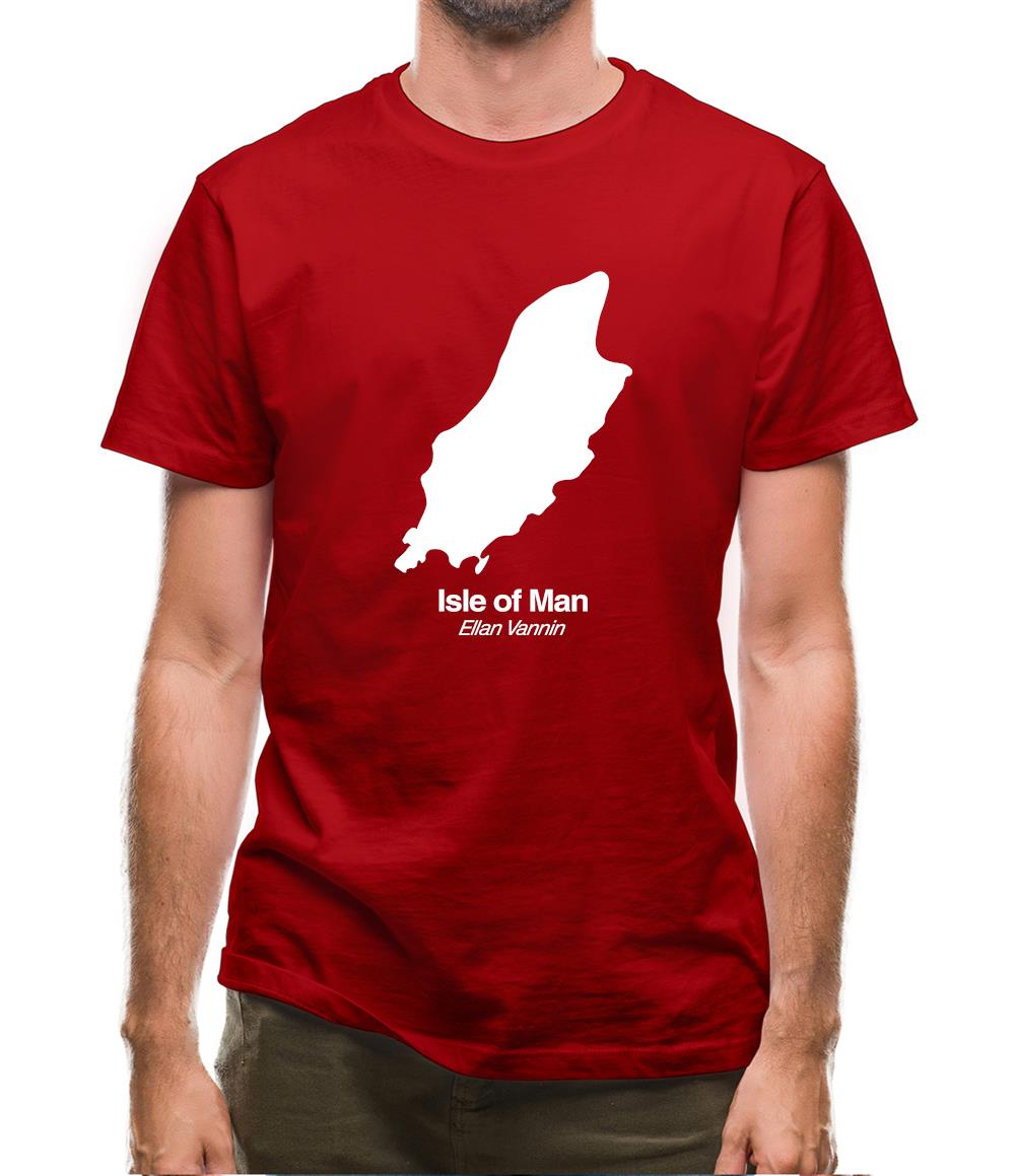 Isle Of Man Silhouette Mens T-Shirt Isle Of Man Silhouette Mens T-Shirt
