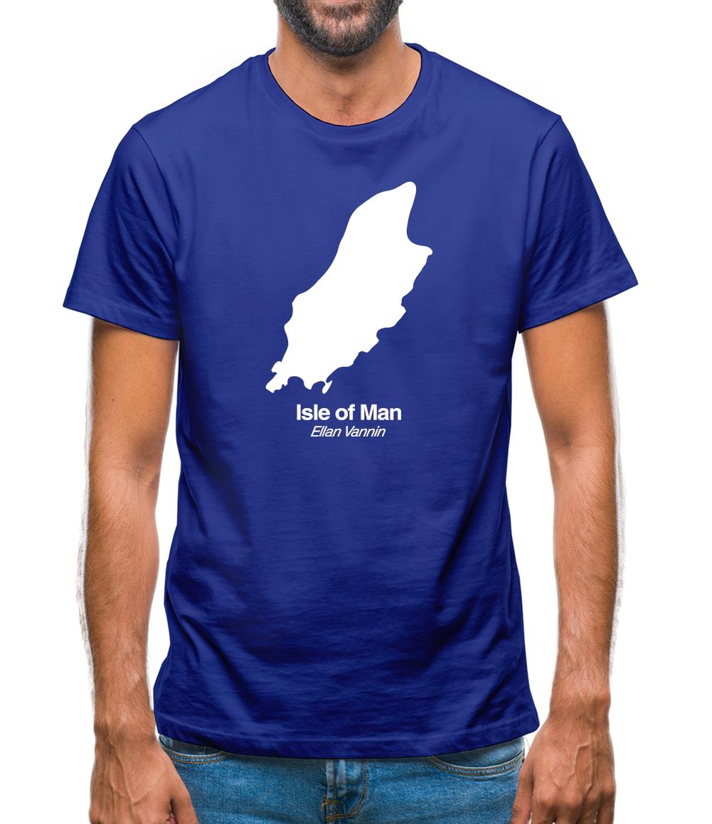 Isle Of Man Silhouette Mens T-Shirt Isle Of Man Silhouette Mens T-Shirt