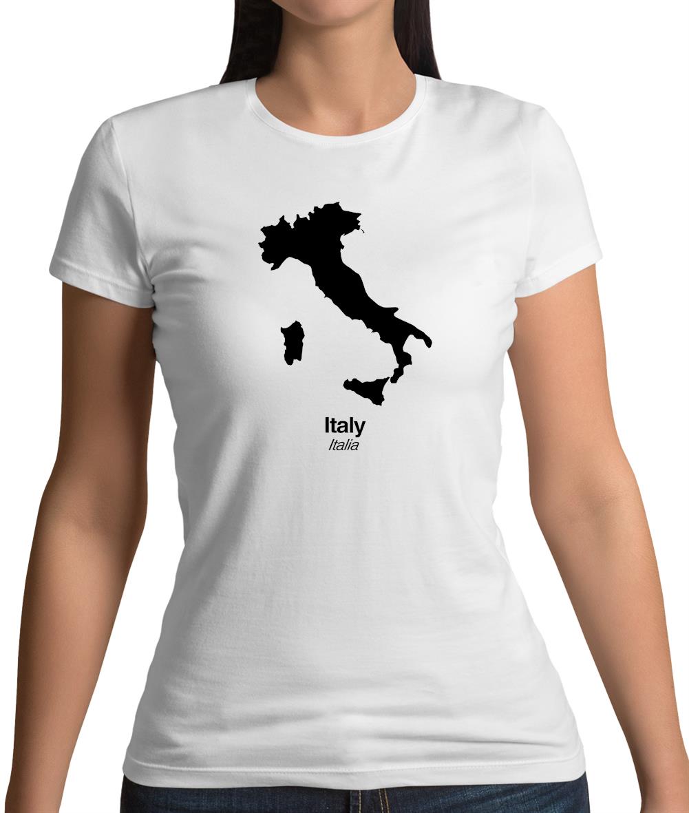 Italy Silhouette Womens T-Shirt Italy Silhouette Womens T-Shirt