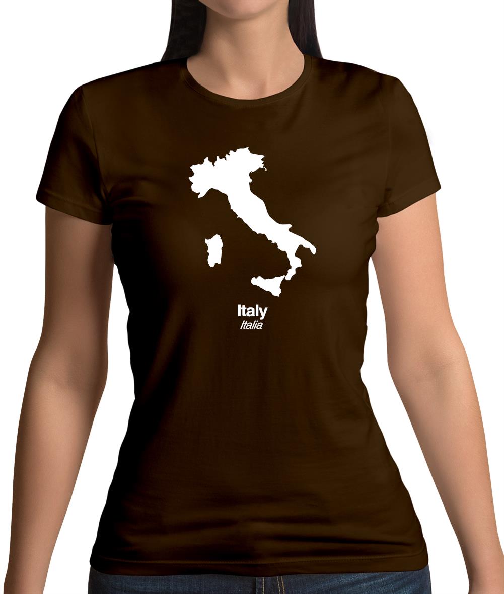 Italy Silhouette Womens T-Shirt Italy Silhouette Womens T-Shirt