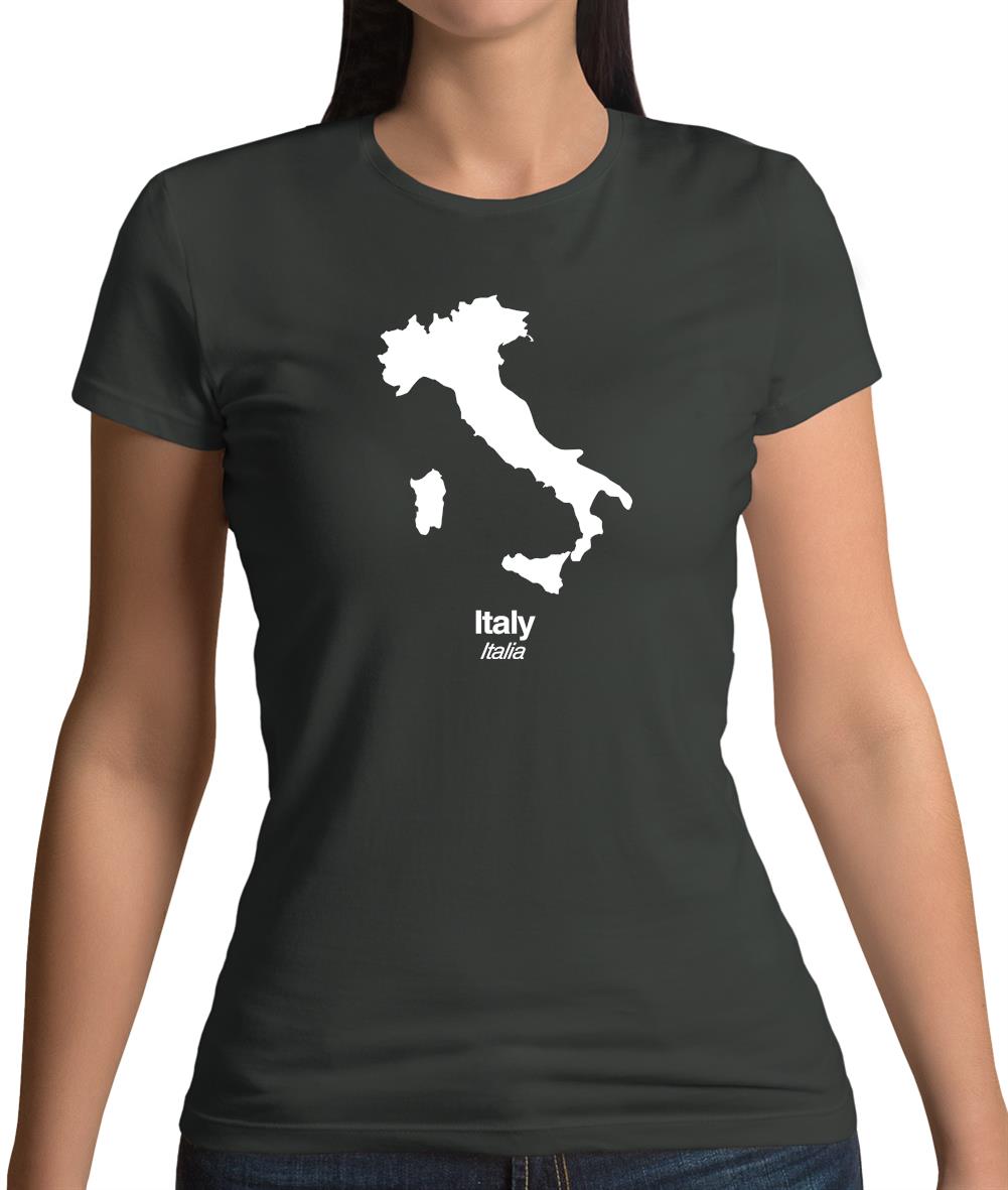 Italy Silhouette Womens T-Shirt Italy Silhouette Womens T-Shirt